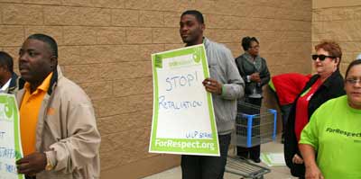 picketing at walmart